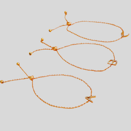 Initial Drawstring Bracelet - Demuura