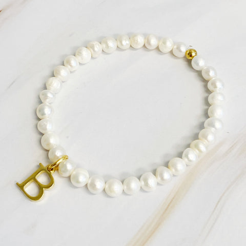 Freshwater Pearl Charm Bracelet - Demuura