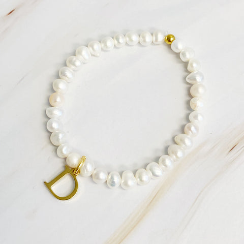 Freshwater Pearl Charm Bracelet - Demuura