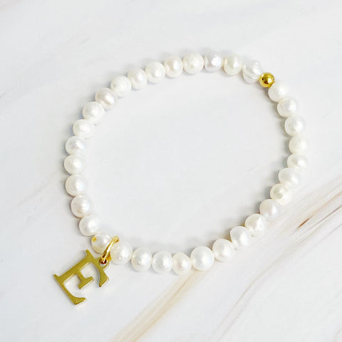 Freshwater Pearl Charm Bracelet - Demuura