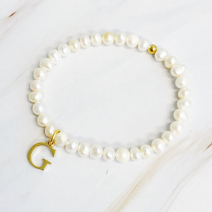 Freshwater Pearl Charm Bracelet - Demuura