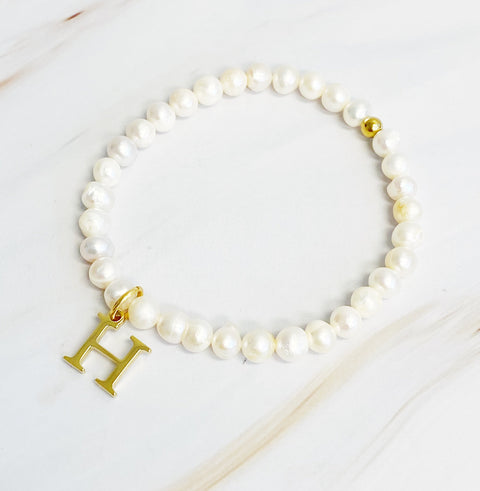 Freshwater Pearl Charm Bracelet - Demuura