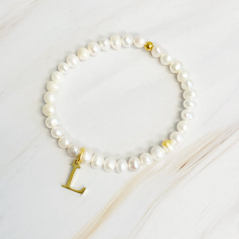 Freshwater Pearl Charm Bracelet - Demuura