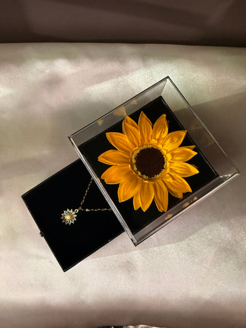 Sunflower Simulation Necklace