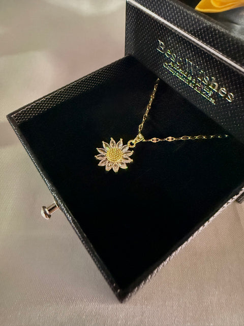 Sunflower Simulation Necklace