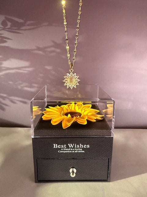 Sunflower Simulation Necklace